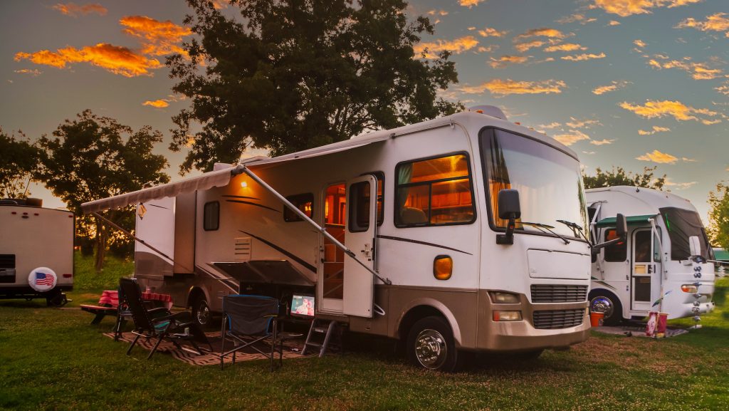 different RV body styles at campground